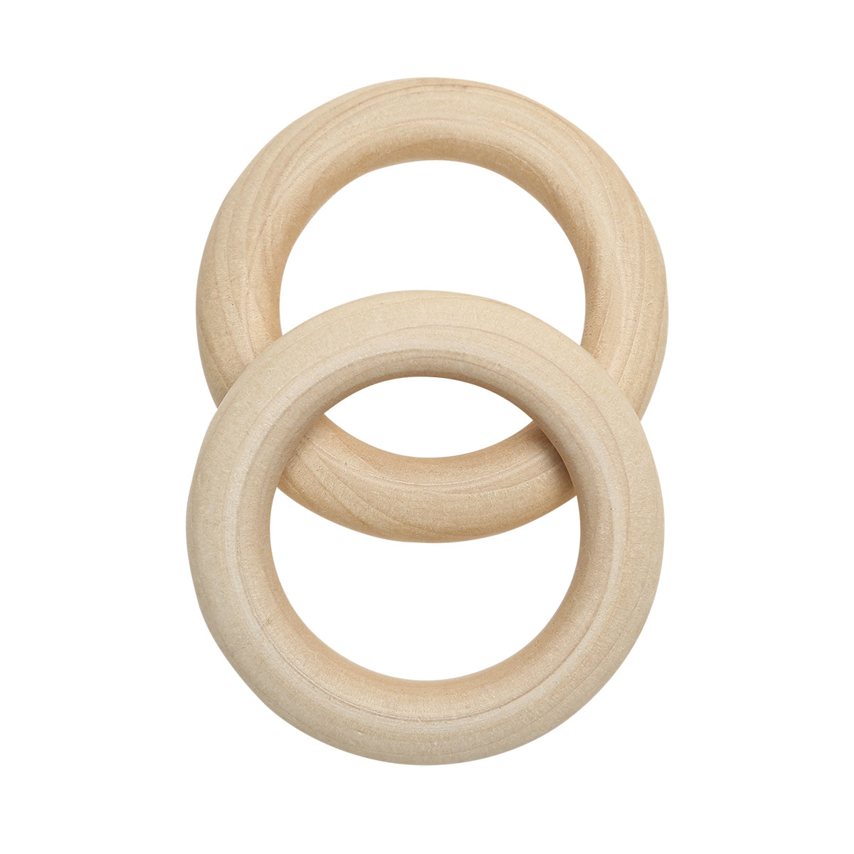 GoHandmade Houten ringen 55mm per 2 stuks
