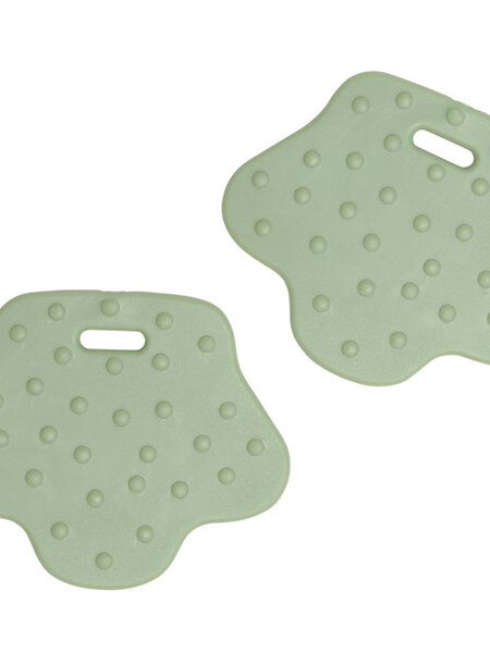 GoHandmade bijtringen dierenvoet kleur pastel groen