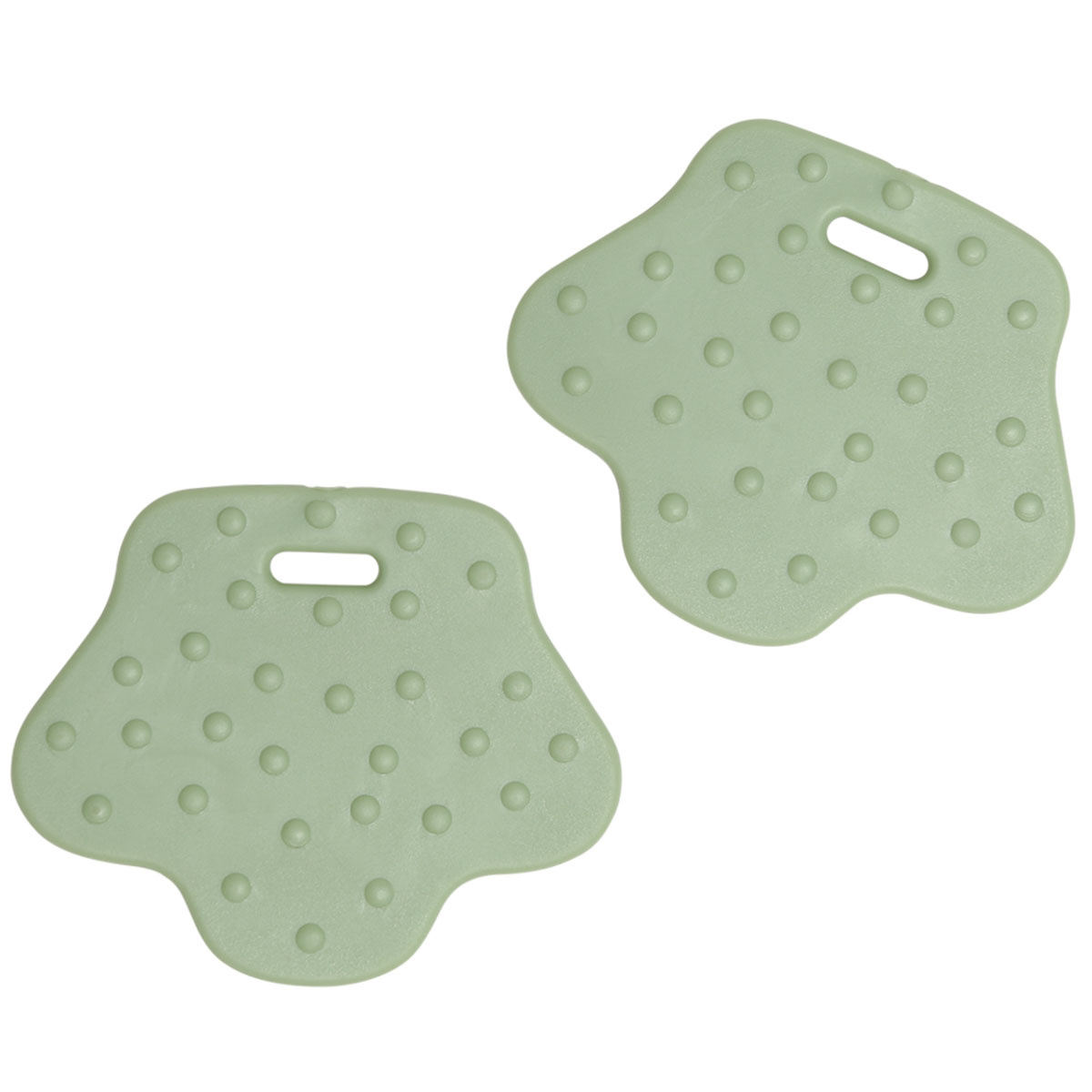 GoHandmade bijtringen dierenvoet kleur pastel groen
