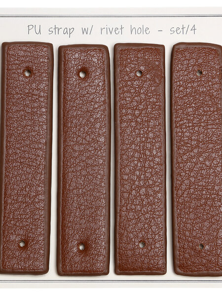 Lederen riemen bruin 8.5 x 1.8cm