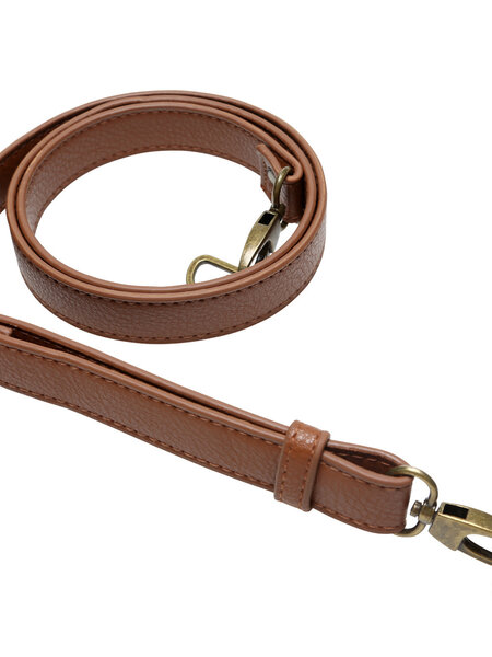 GoHandmade Handtas schouderriem 130cm x 25 mm Bruin/Brons