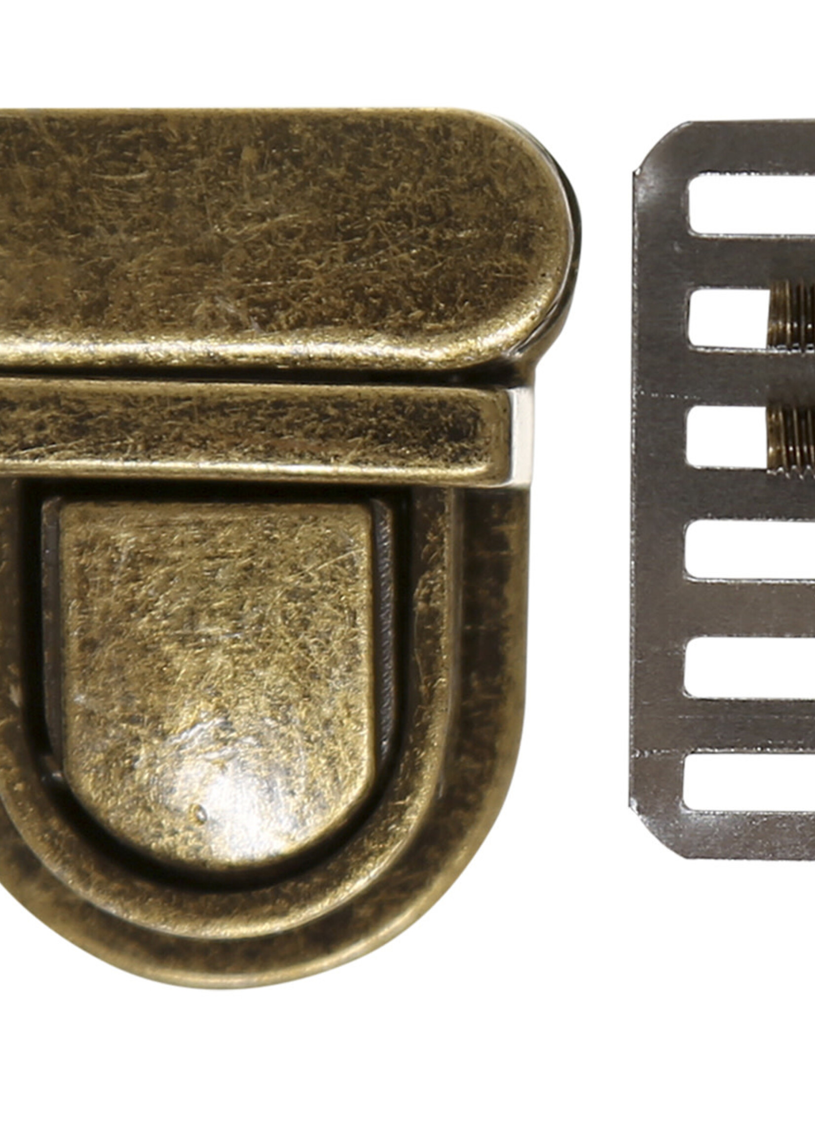 GoHandmade Handtas metalen slot 30 x 19mm Brons