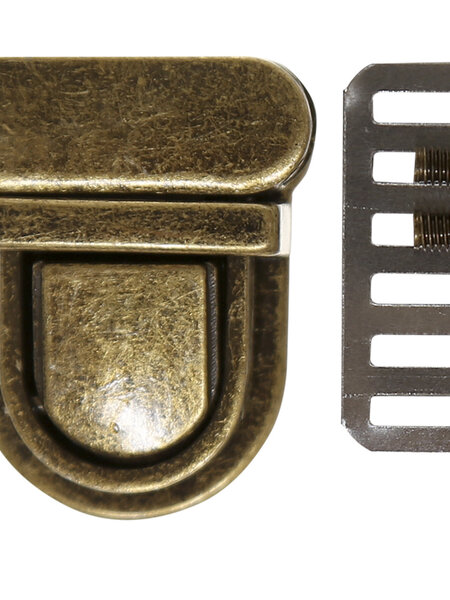GoHandmade Handtas metalen slot 30 x 19mm Brons