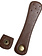 GoHandmade Slotklep met drukknoop 11 x 1.8cm Bruin/Brons