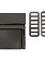 GoHandmade Handtas metalen slot 35 x 31mm Donkergrijs