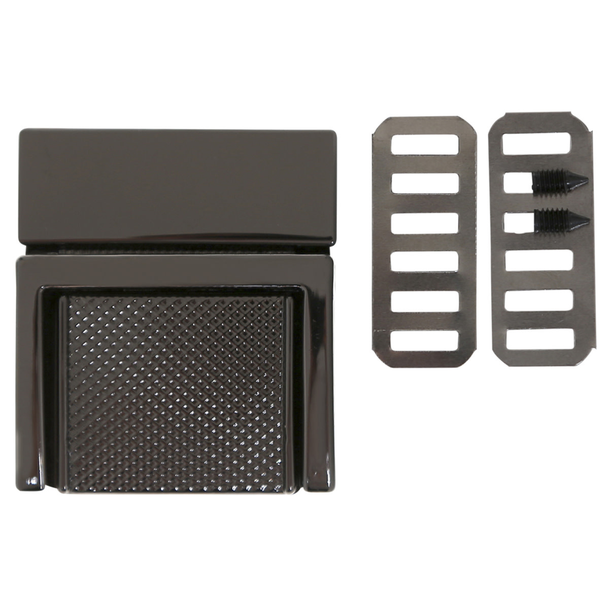 GoHandmade Handtas metalen slot 35 x 31mm Donkergrijs