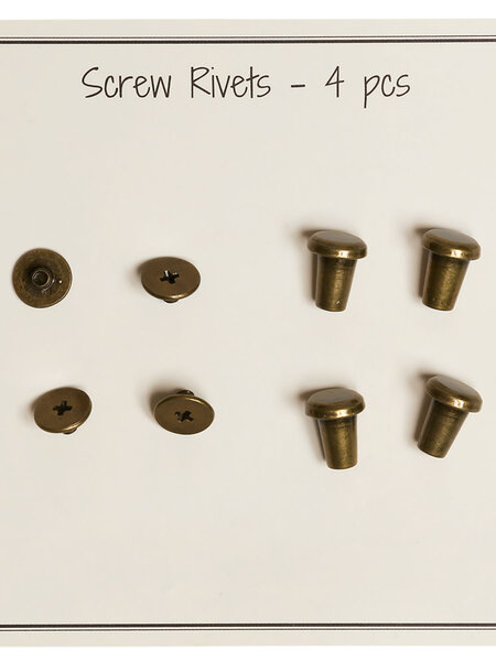 GoHandmade Klinknagels - D.2 x L10 mm - Brons - 4 st.