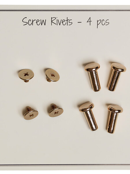 GoHandmade Klinknagels - D8.2 x L14 mm - Goud - 4 st.