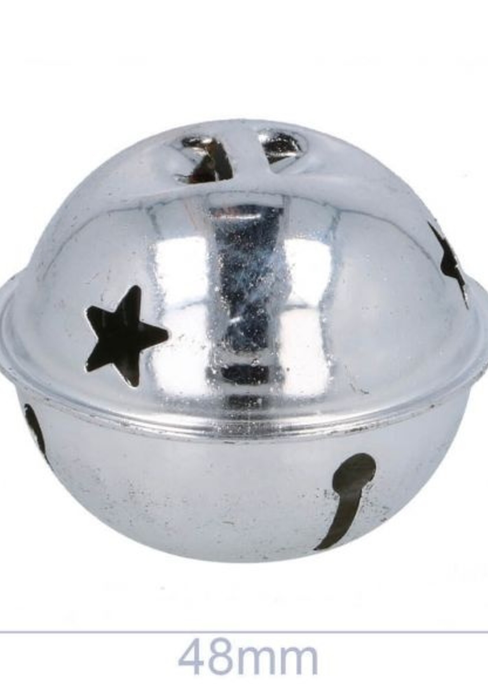 Belletjes met sterren 63 mm - goud