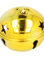 Belletjes met sterren 40 mm - goud