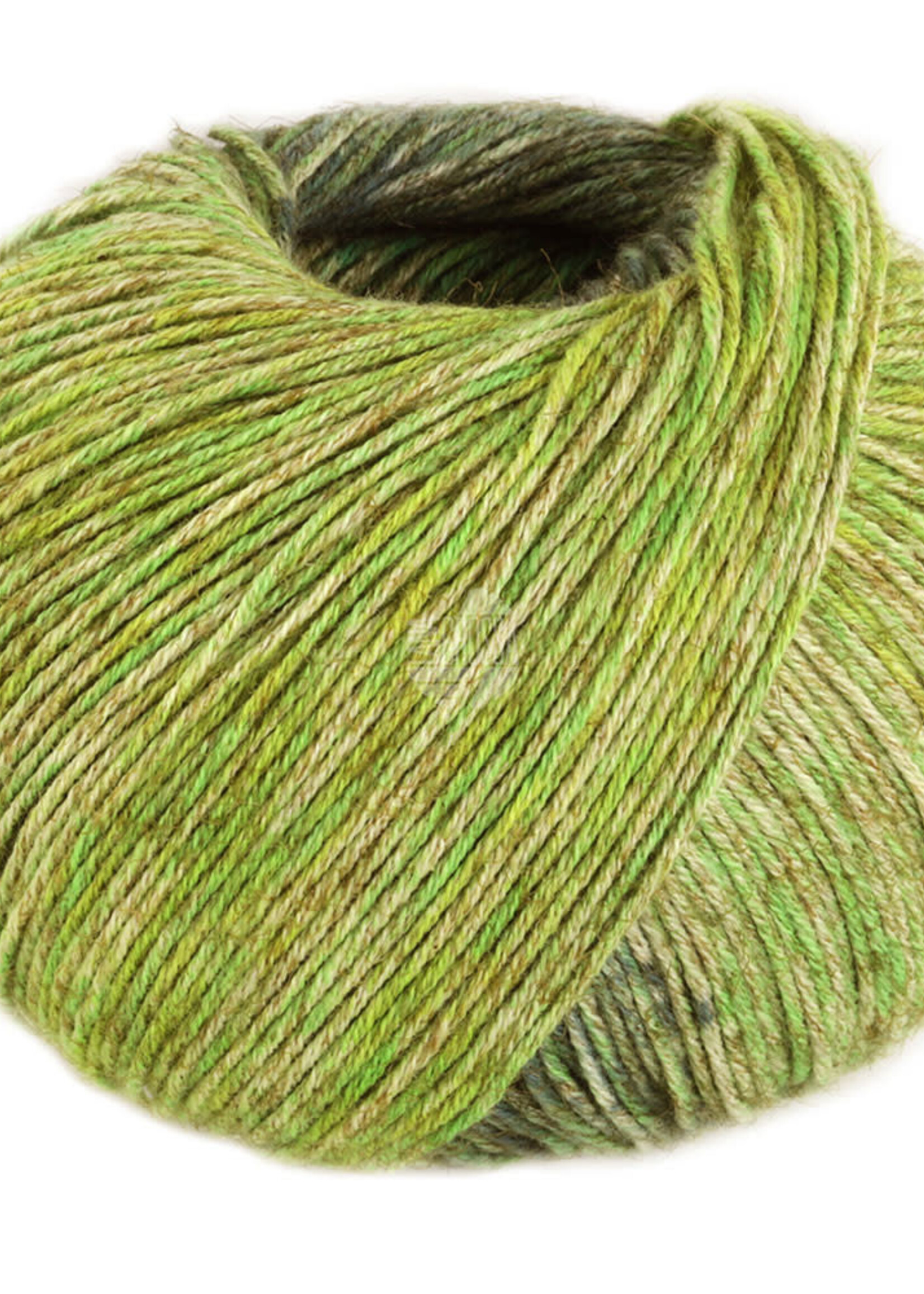 Lana Grossa Diversa Print - Lana Grossa -107 olijf/groen/geelgroen/bos groen/grijs groen