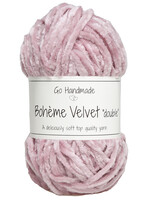 GoHandmade Bohème Velvet "double" - oud roze