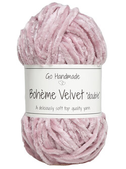 GoHandmade Bohème Velvet "double" -old rose
