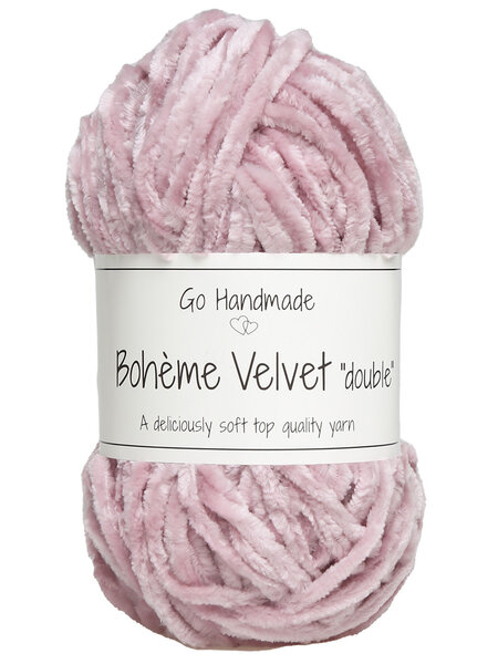 GoHandmade Bohème Velvet "double" -old rose