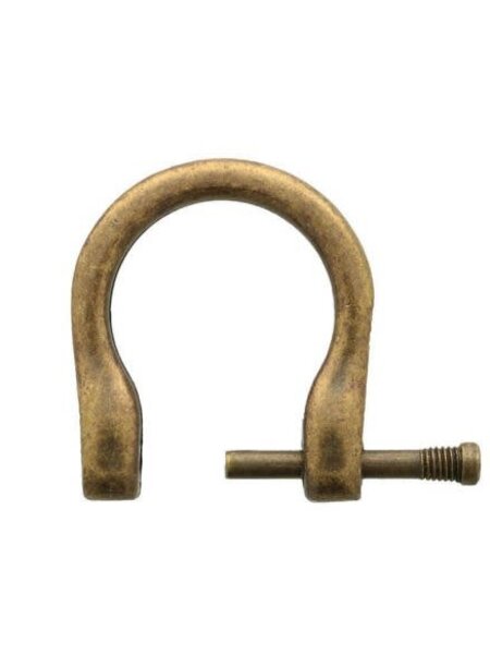 Prym handvatlussen voor handtas 18mm - oud messing - per 4stuks