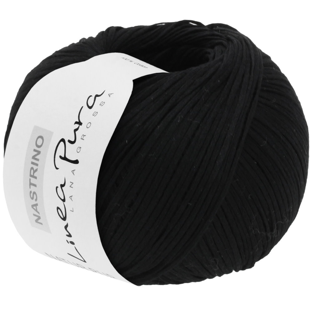 Lana Grossa Nastrino - Lana Grossa -18 zwart-50%