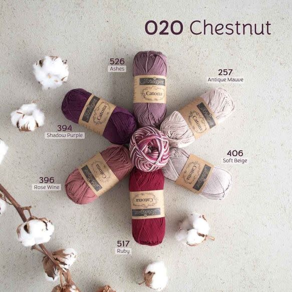 Scheepjes Catona Chroma -020 chestnut
