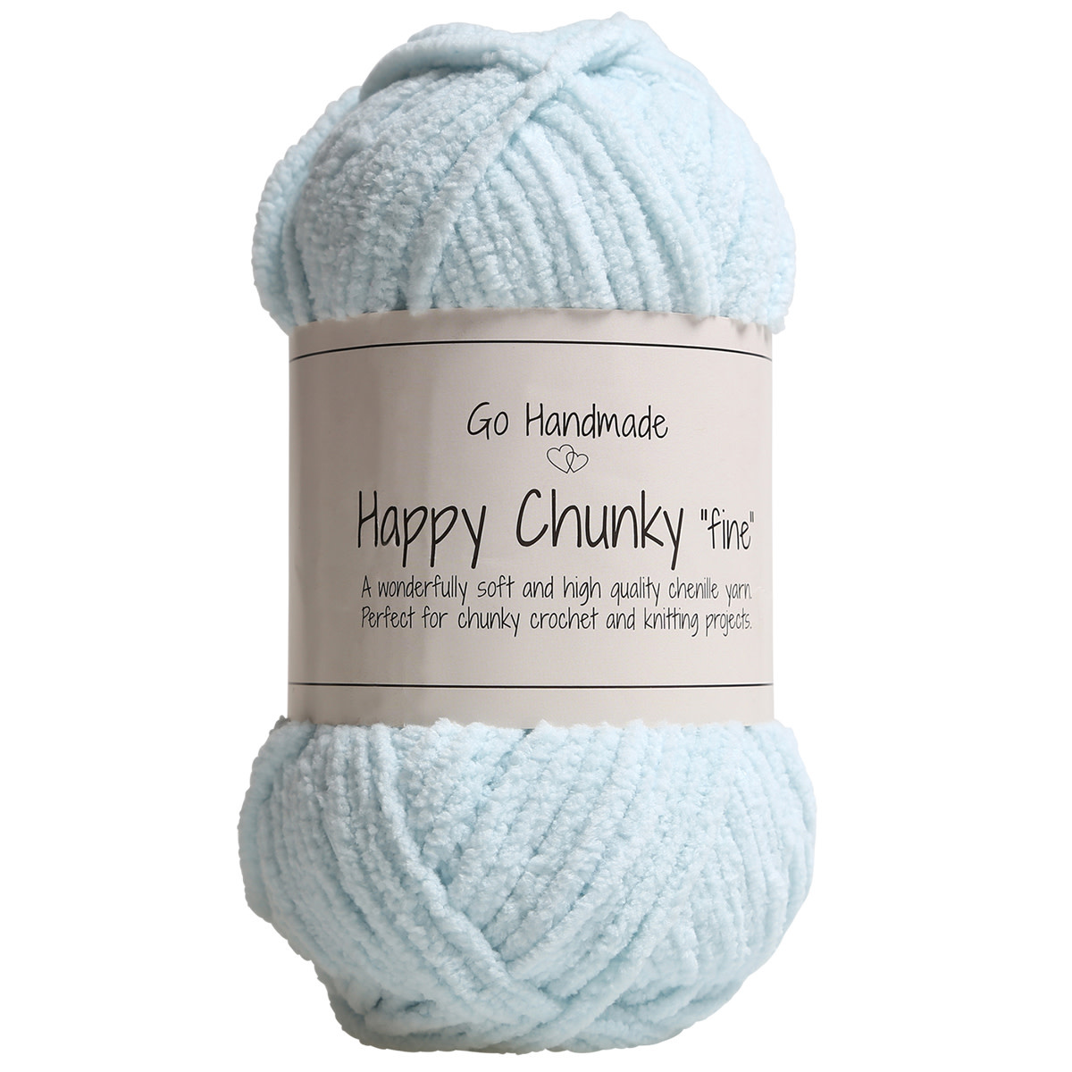 GoHandmade Happy Chunky "fine" light blue
