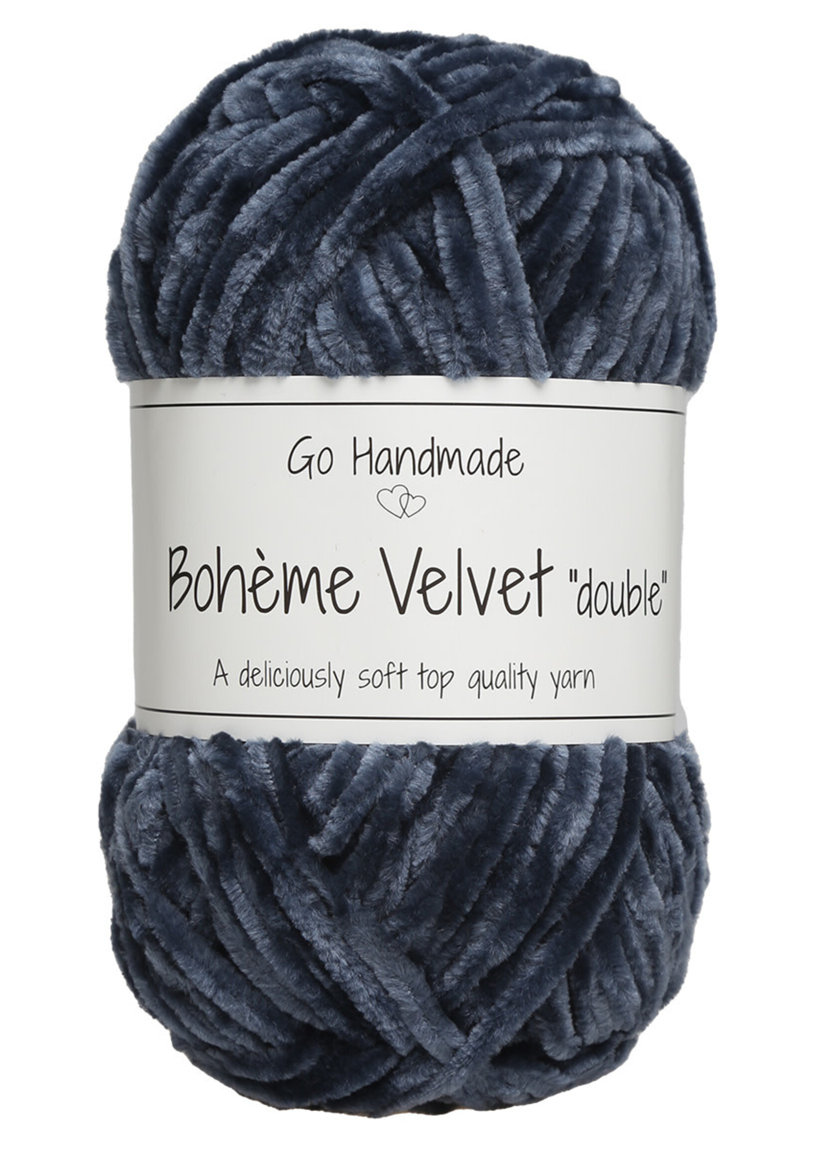 GoHandmade Bohème Velvet "double" -blue