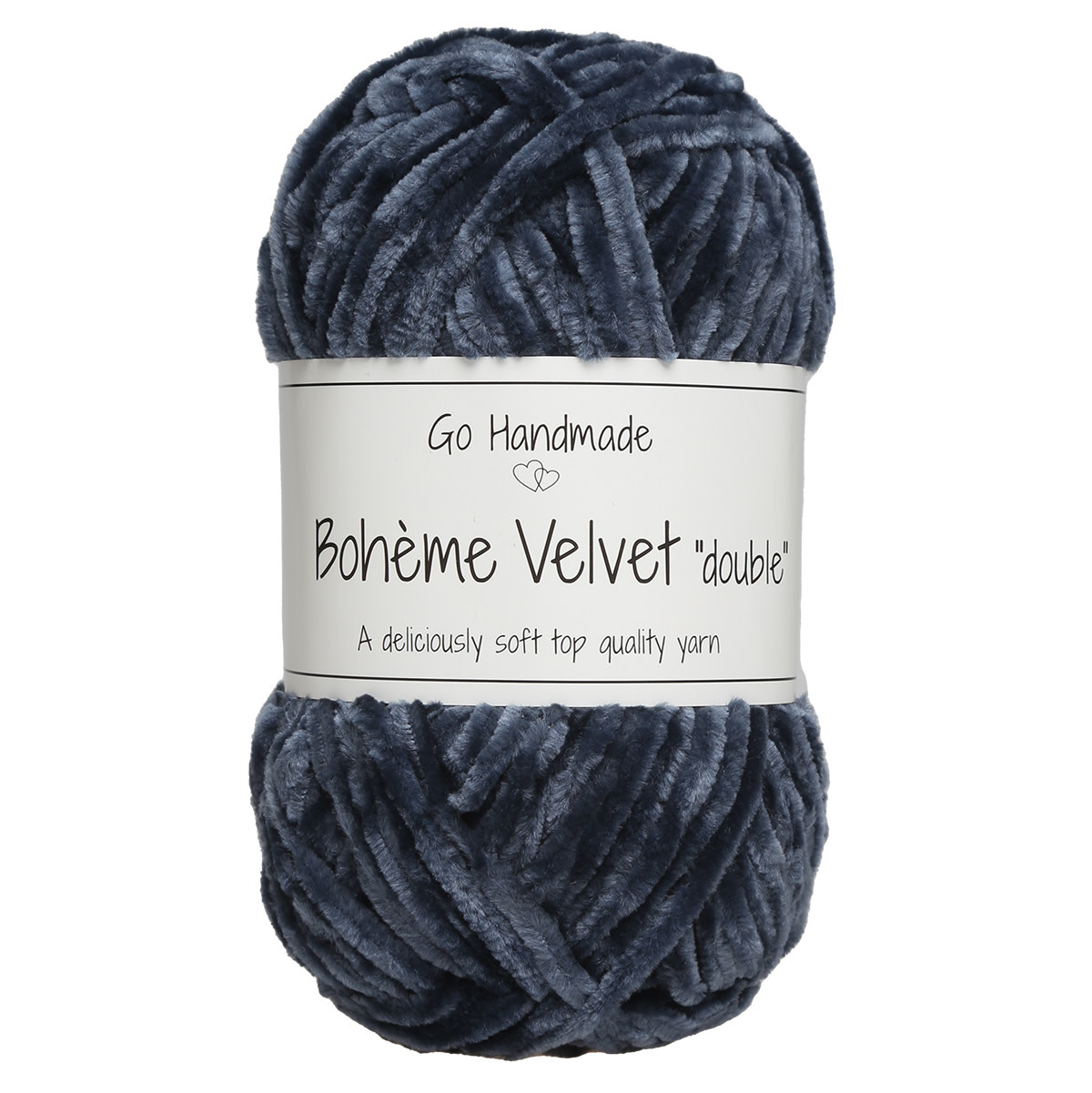 GoHandmade Bohème Velvet "double" -blue