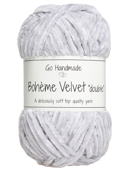 GoHandmade Bohème Velvet "double" -light grey