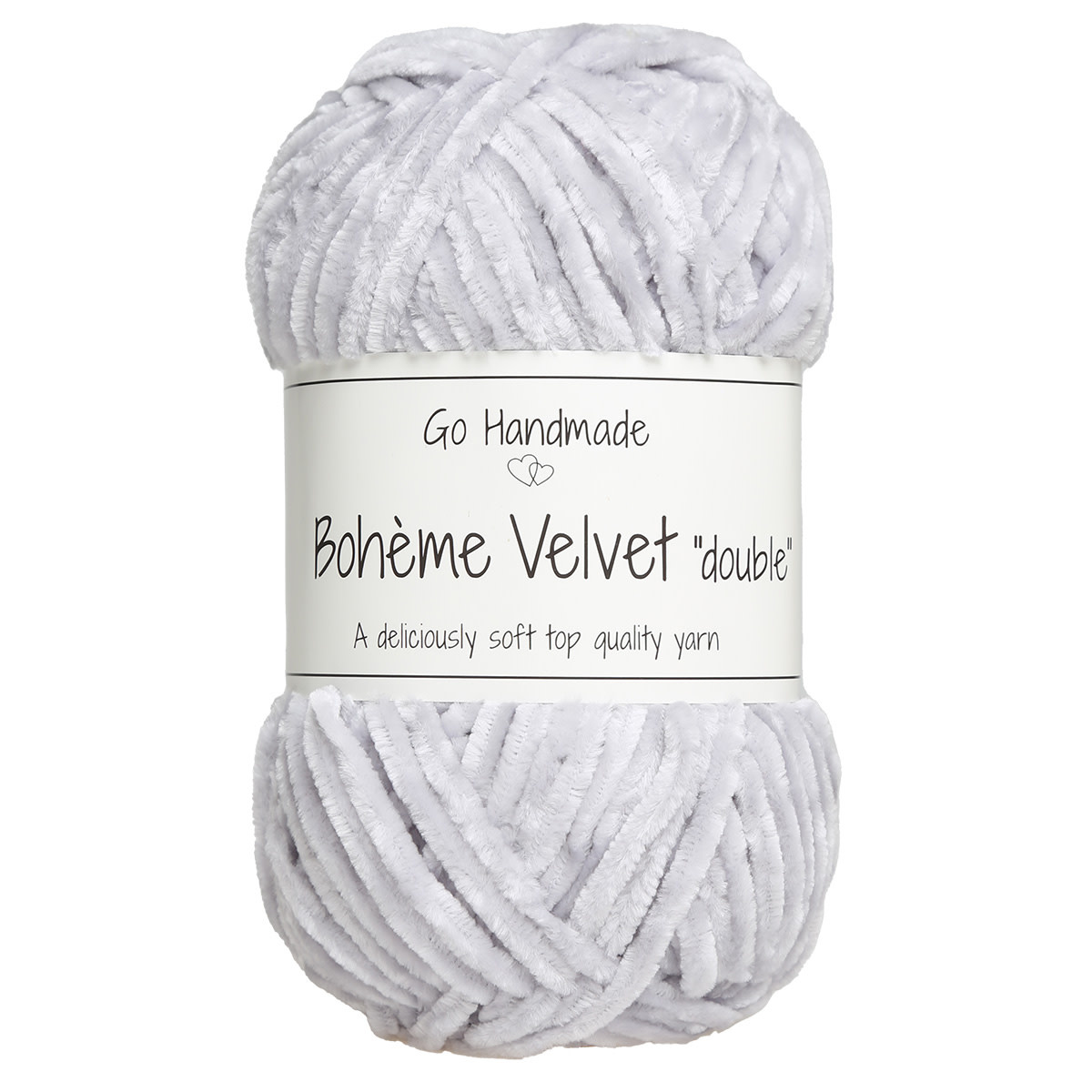 GoHandmade Bohème Velvet "double" -light grey
