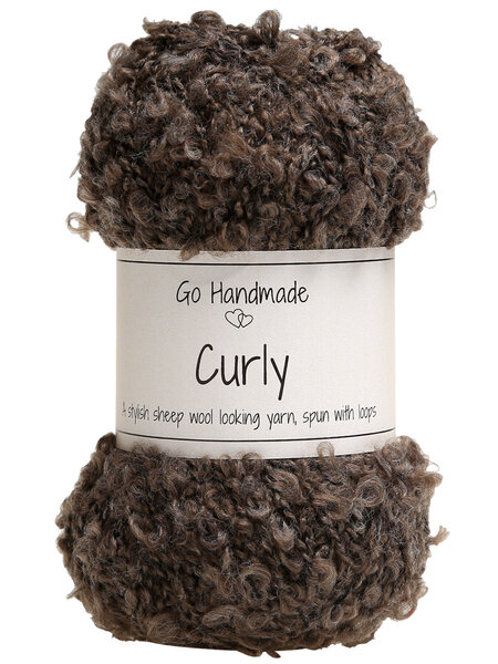 GoHandmade Curly -grey/brown 17641