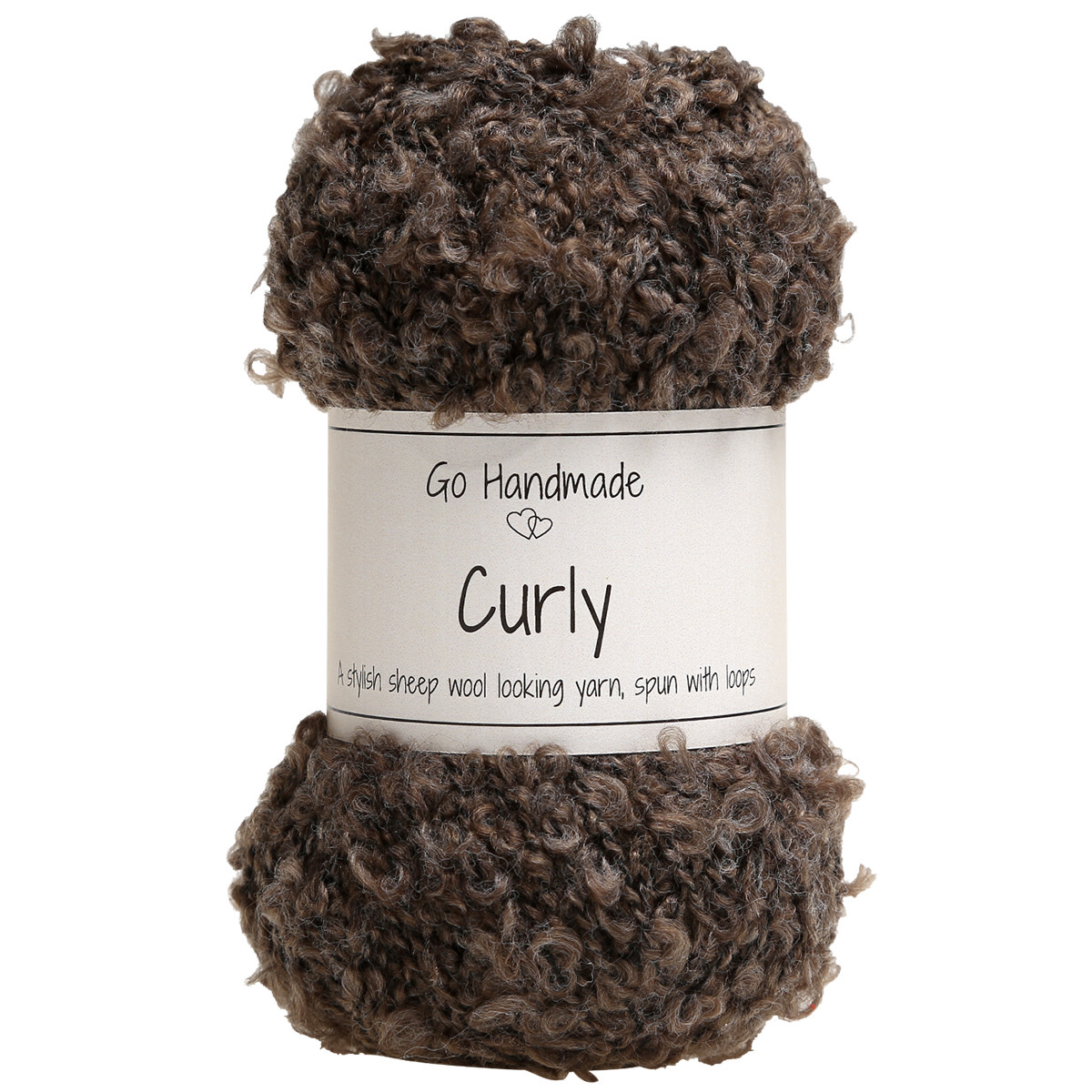 GoHandmade Curly -grey/brown 17641