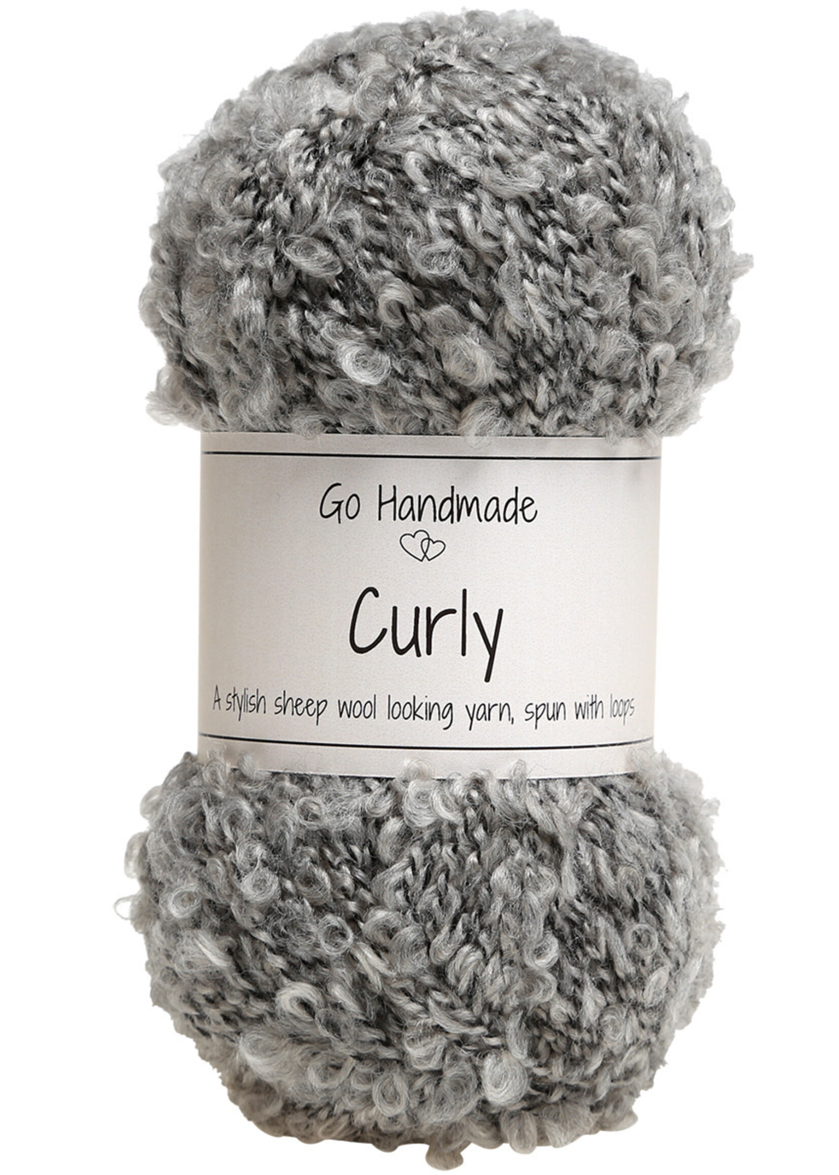 GoHandmade Curly -grey 17643