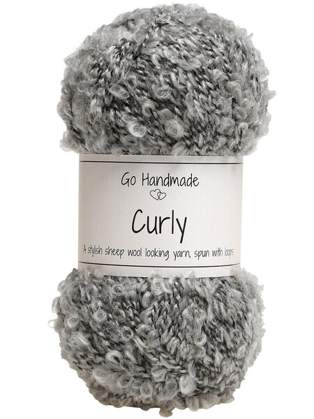 GoHandmade Curly -grey 17643
