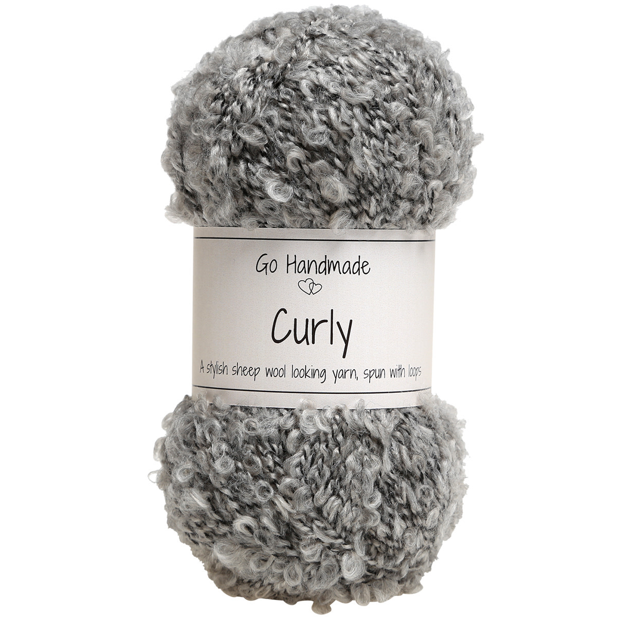 GoHandmade Curly -grey 17643