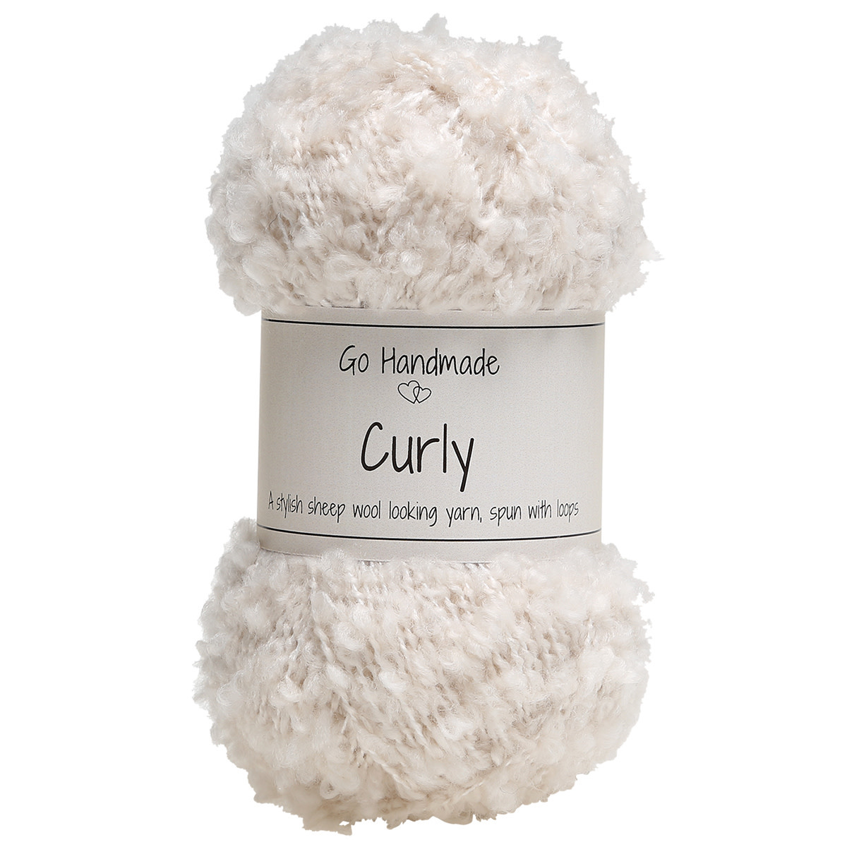 GoHandmade Curly -beige 17640