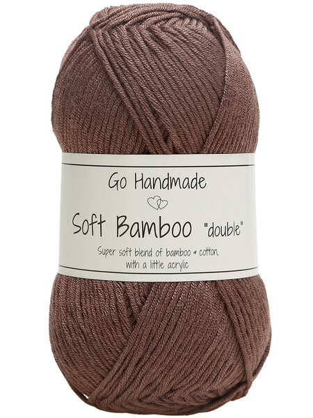 GoHandmade Soft Bamboo "double" -caramel brown