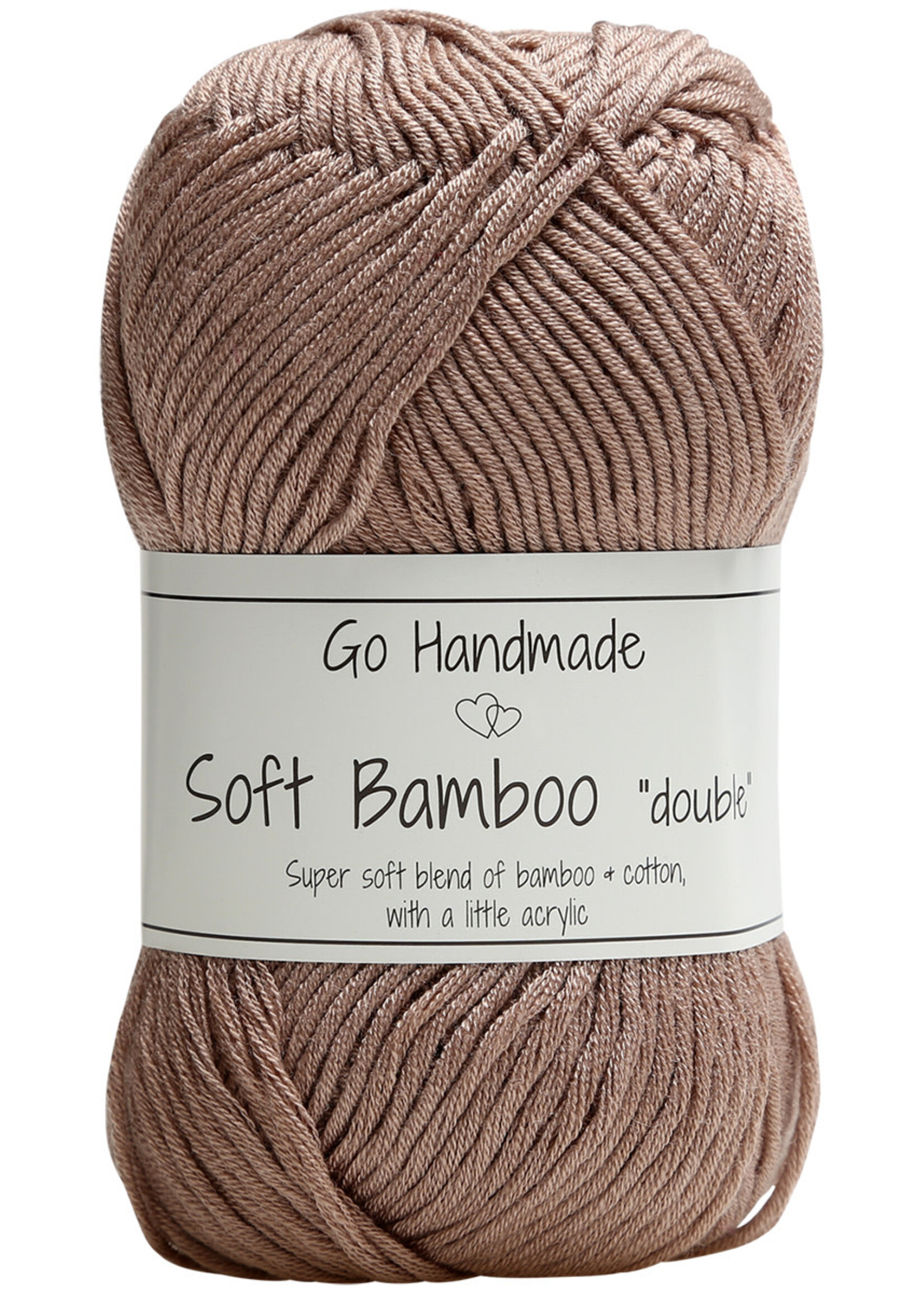 GoHandmade Soft Bamboo "double" -nude beige