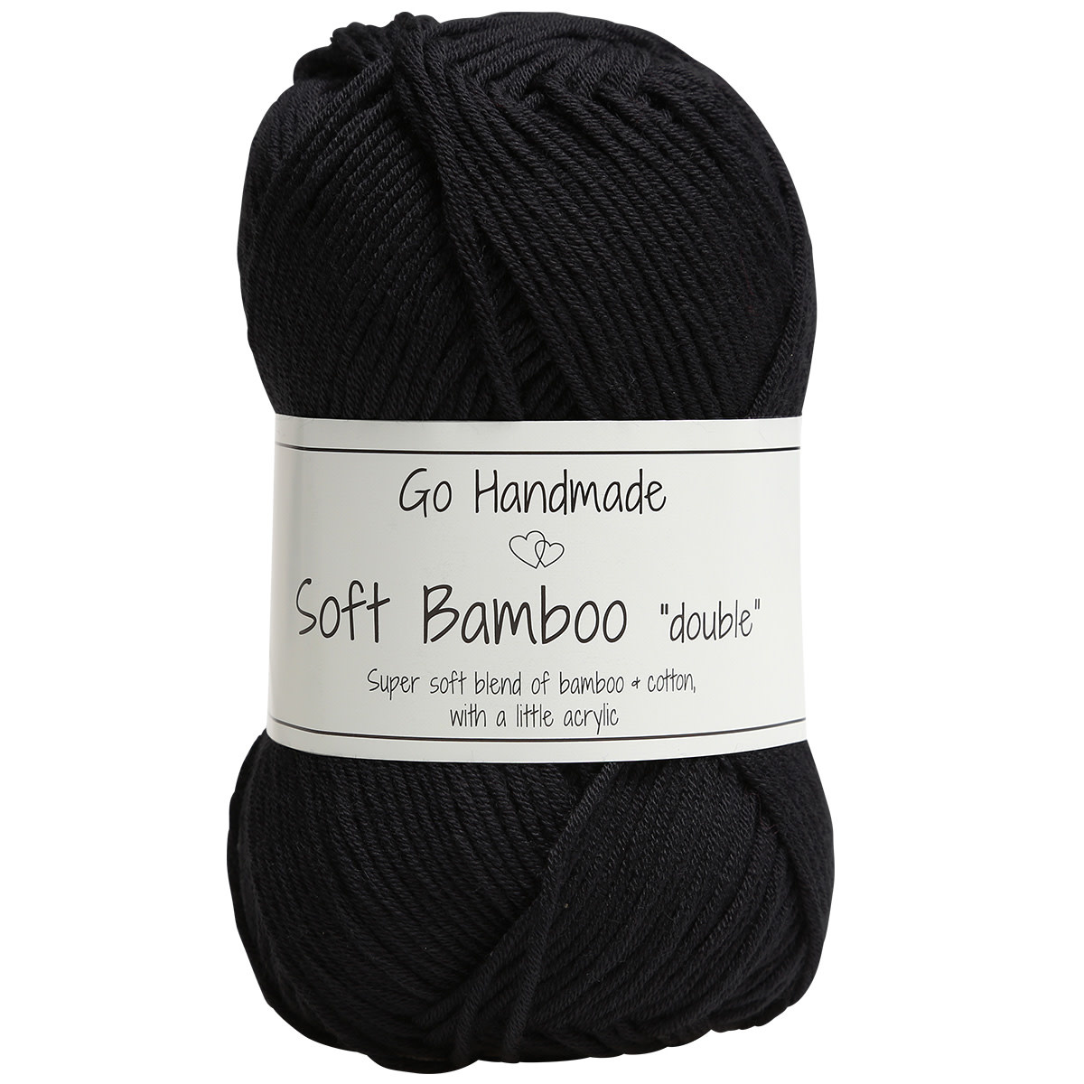 GoHandmade Soft Bamboo "double" -black
