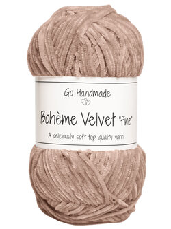 GoHandmade Bohème Velvet "fine" -brown