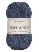 GoHandmade Bohème Velvet "fine" -blue
