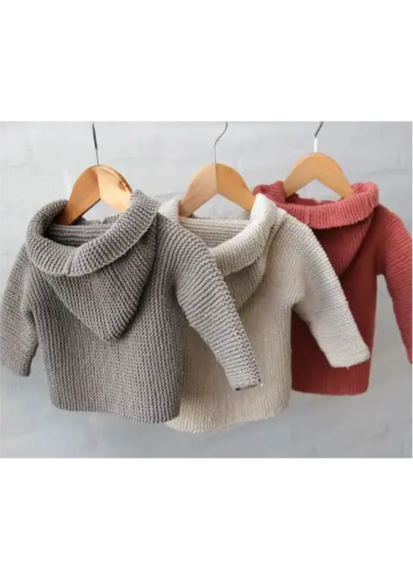 GoHandmade Jas met capouchon 3-4 jaar - Go handmade -breipakket