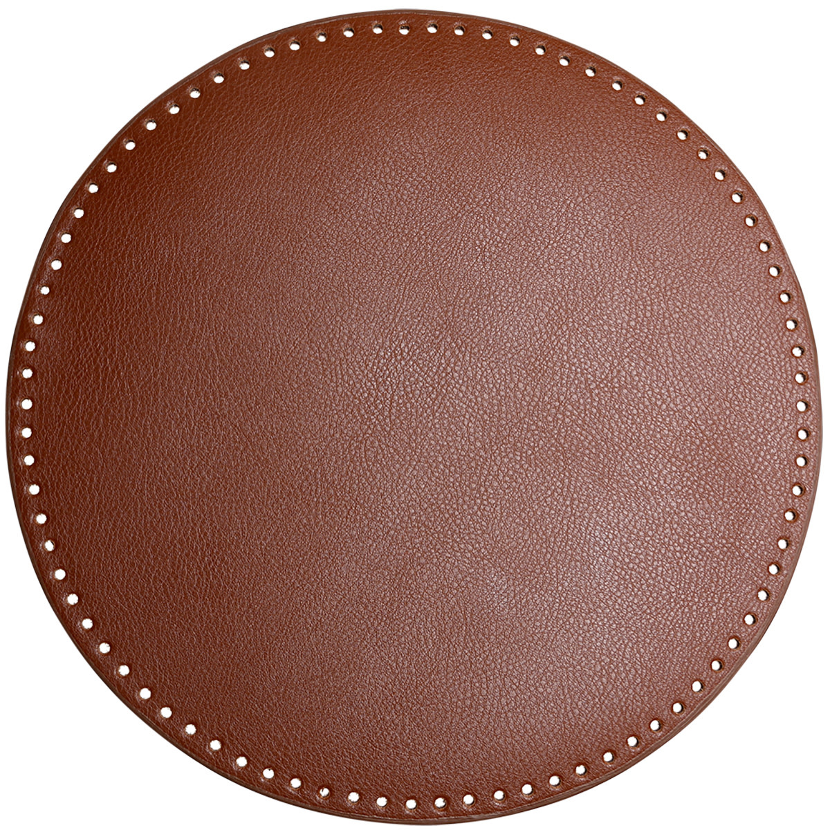 GoHandmade Lederen bodem - rond bruin 35cm diameter