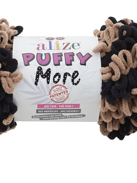 Puffy More 6289 Black - Light Brown