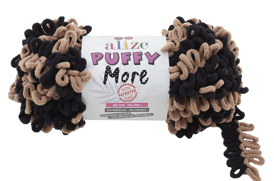 Puffy More 6289 Black - Light Brown