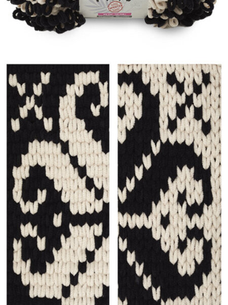 Puffy More 6270  Cream - Zwart