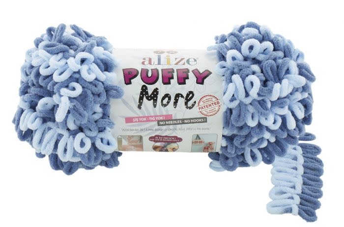 Puffy More 6295 Baby blue - Blue grey