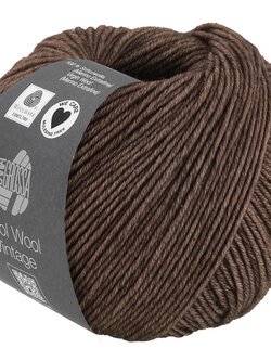 Lana Grossa Cool Wool Vintage -7384 donker bruin