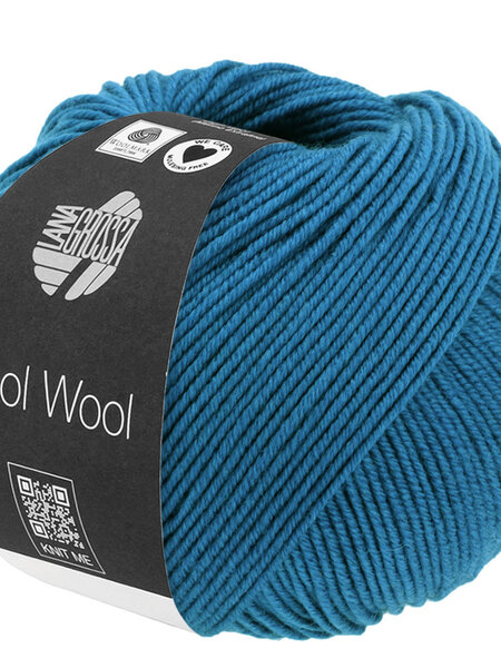 Lana Grossa Cool Wool -2108 petrol blauw-25%