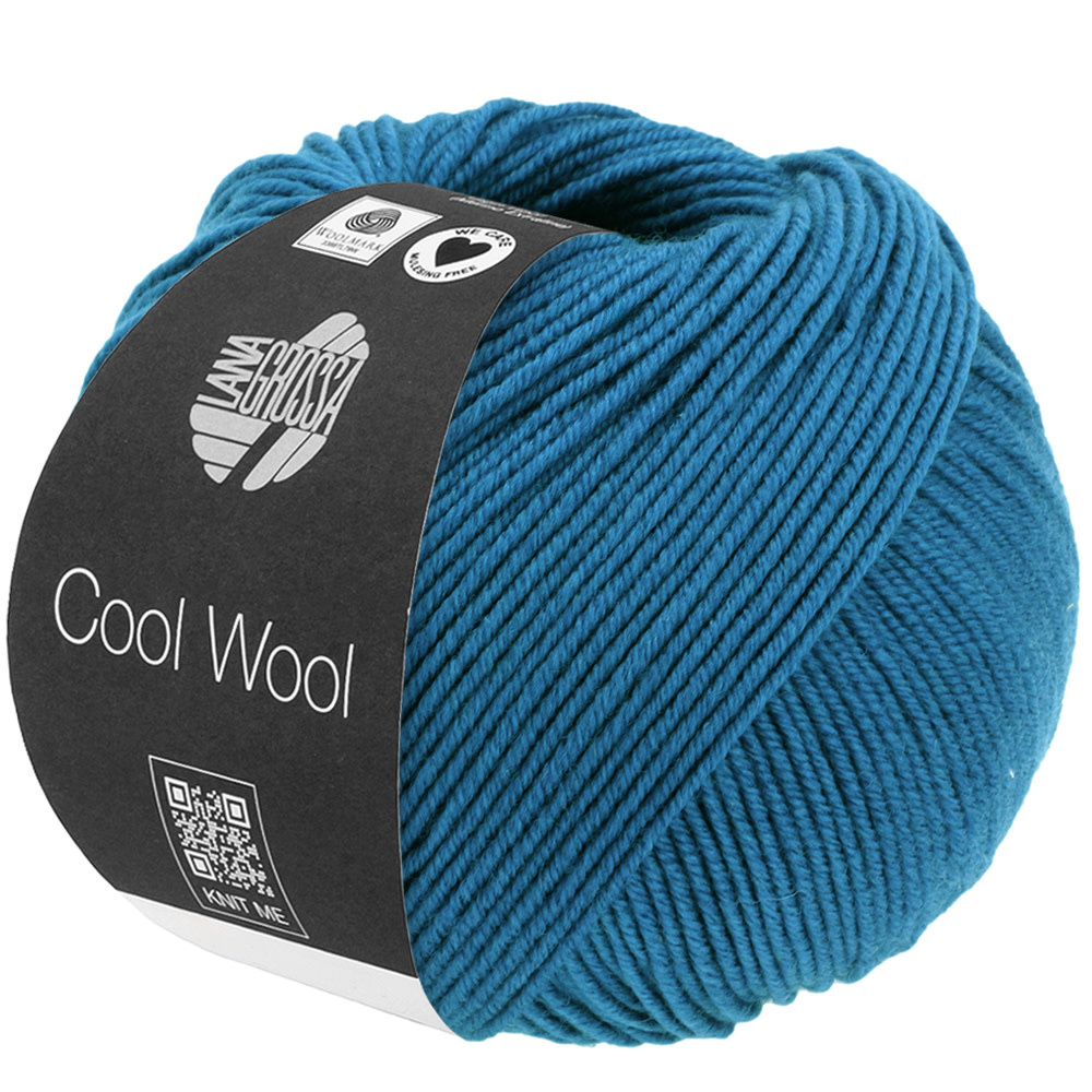 Lana Grossa Cool Wool -2108 petrol blauw-25%