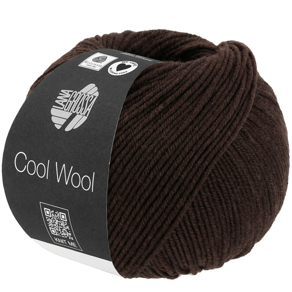 Lana Grossa Cool Wool -2113 zwartbruin