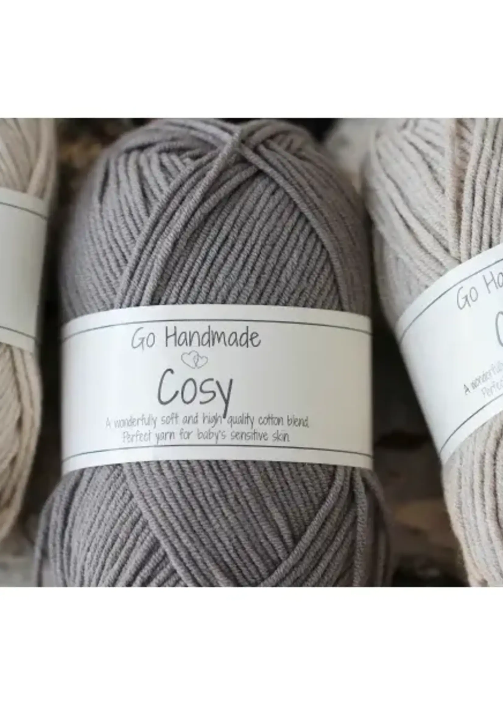 GoHandmade handtas Rib Stitch 'groot' - dark grey - haakpakket