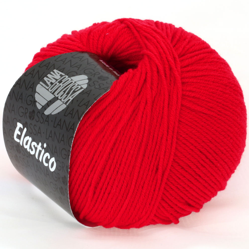 Lana Grossa Elastico - Lana Grossa -078 briljantrood %