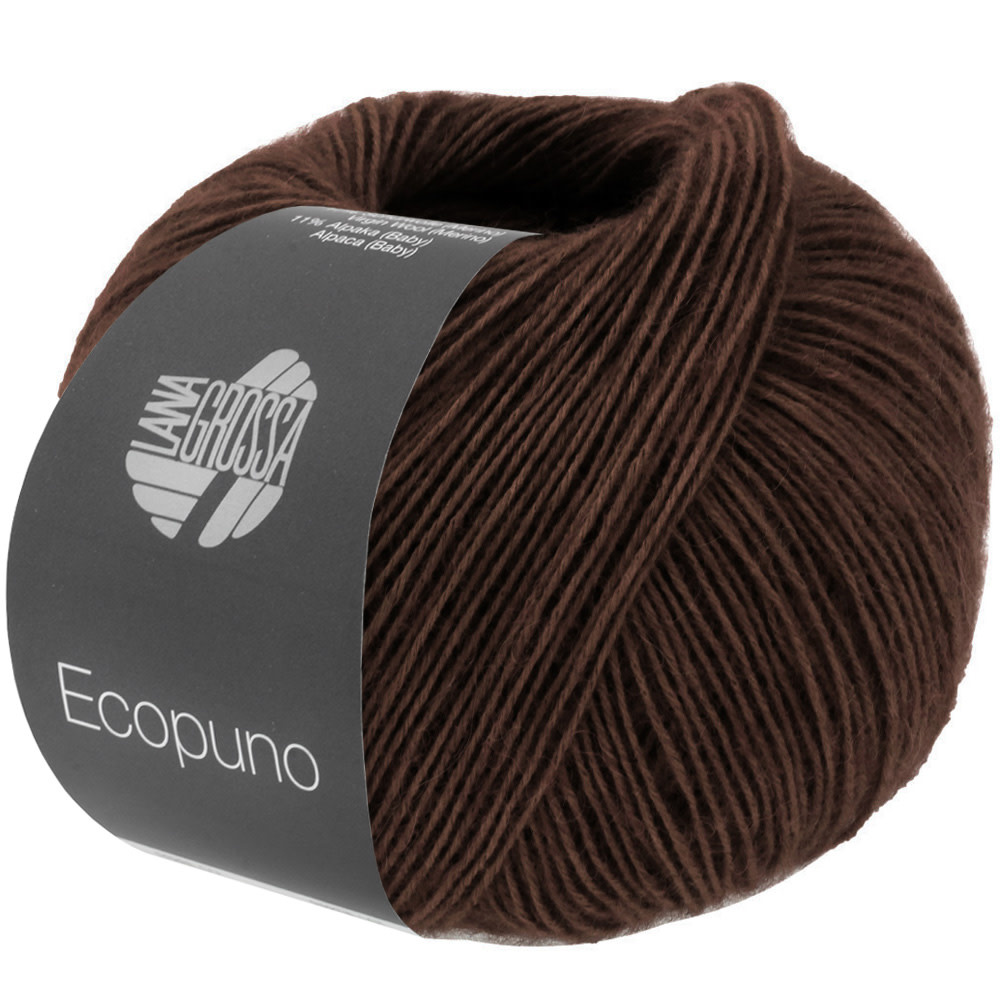 Lana Grossa Ecopuno - Lana Grossa -212 zwartbruin